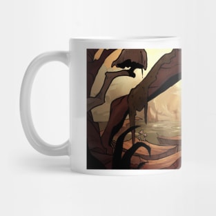 gnarled fall forest Mug